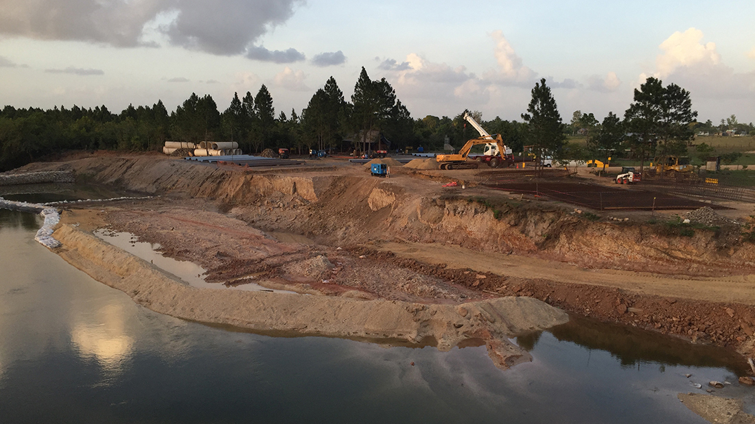 Bridge construction in Nicaragu