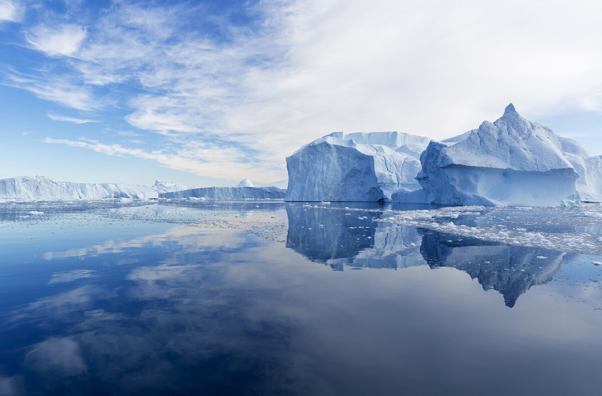 Sea ice in the Greenland Sea of the Arctic