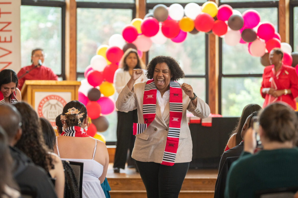 MiKayla Dotson at the Multicultural Graduation celebration