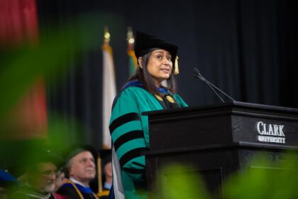 professor at podium