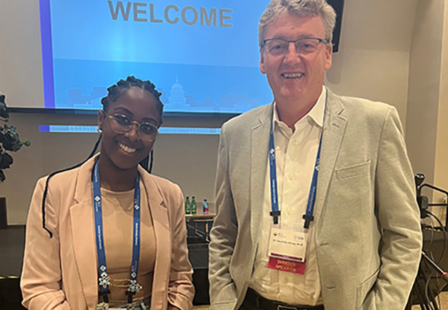 BCMB students meet 2021 Nobel Prize winner