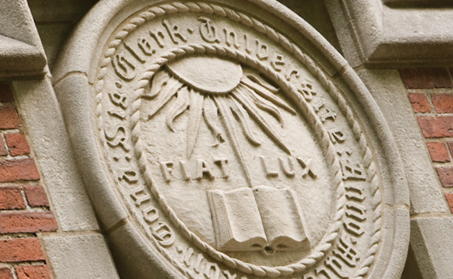Carved Seal of Clark University