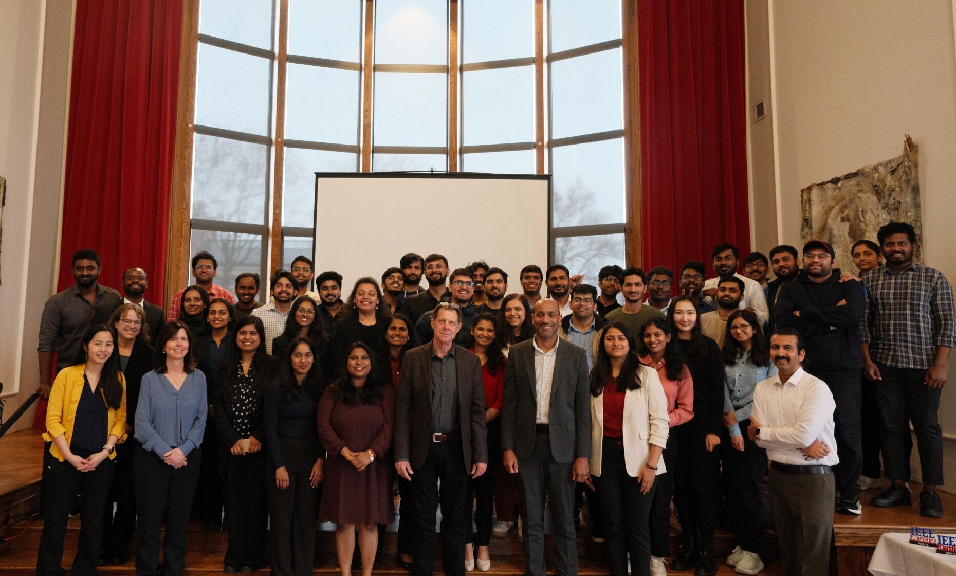 group photo in hall