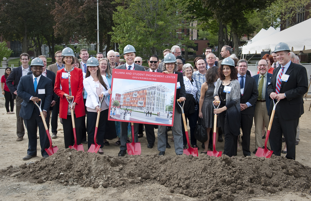 Clark's groundbreaking on May 15