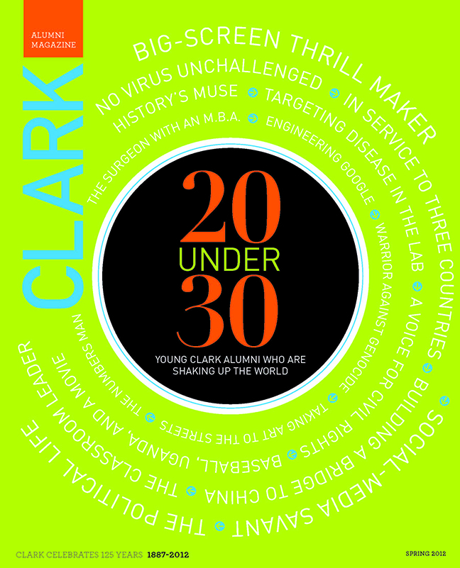 Cover of Spring 2012 issue of Clark magazine