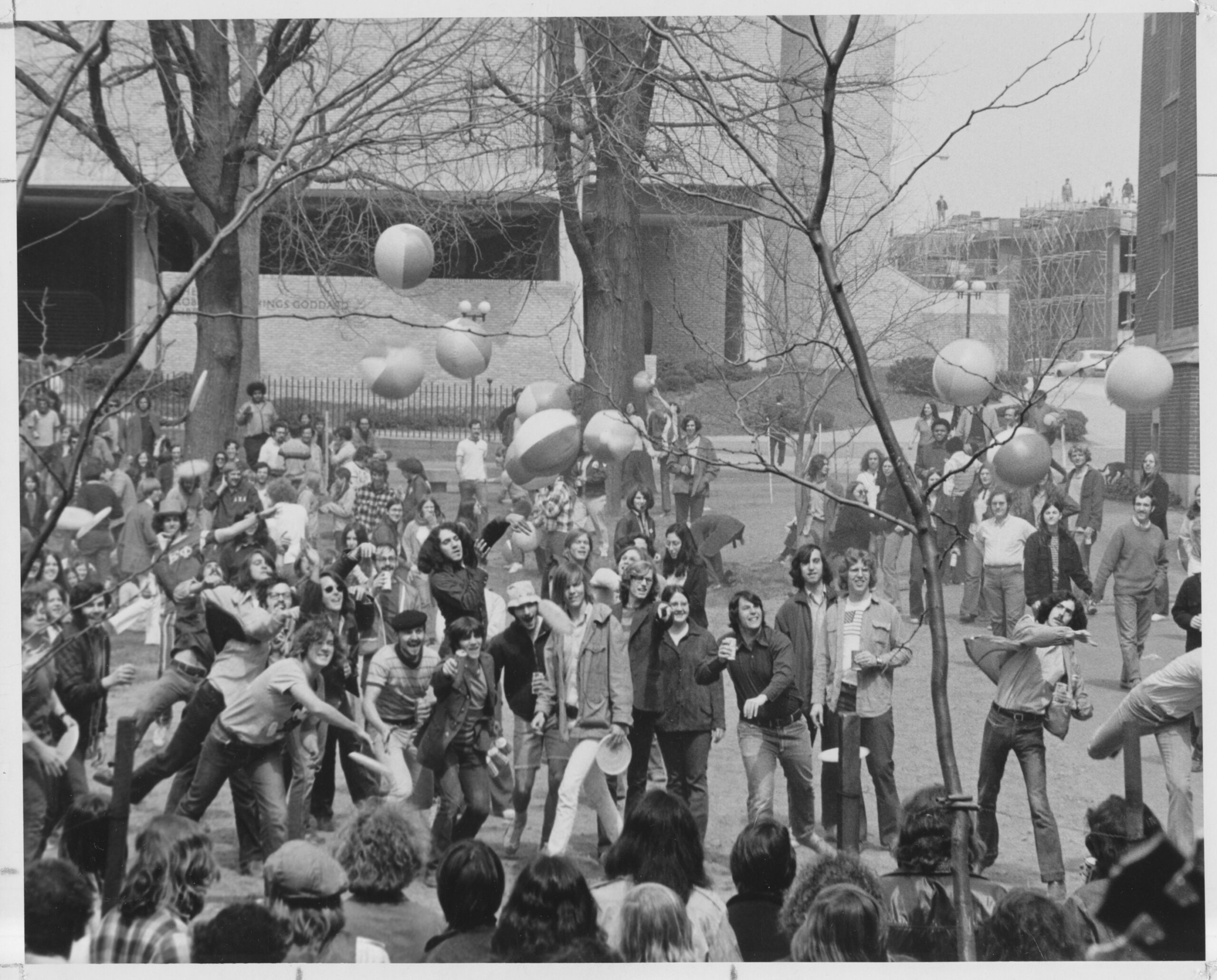 Clark University students at Spree Day, 1971