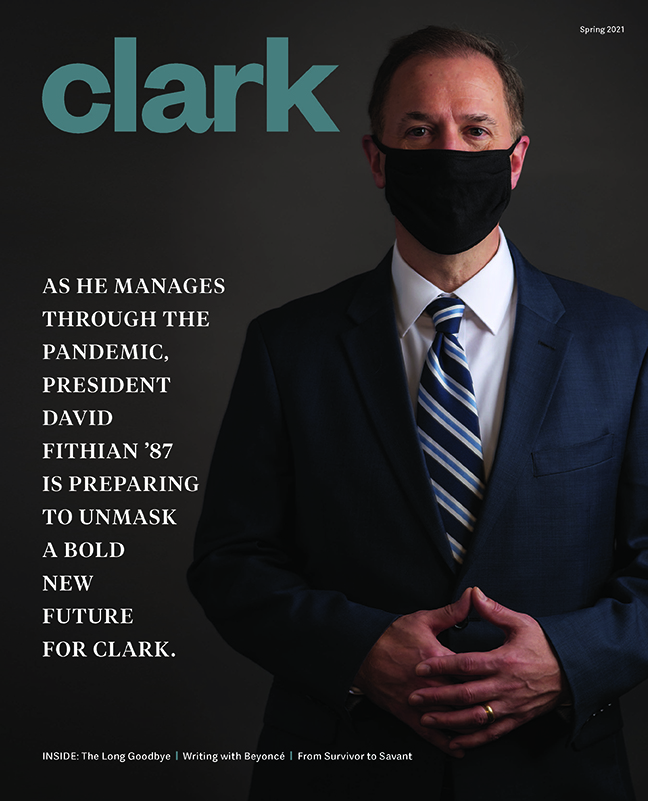 Clark magazine cover, spring 2021