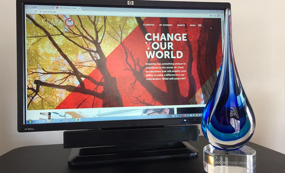 Clark website wins top award in higher education