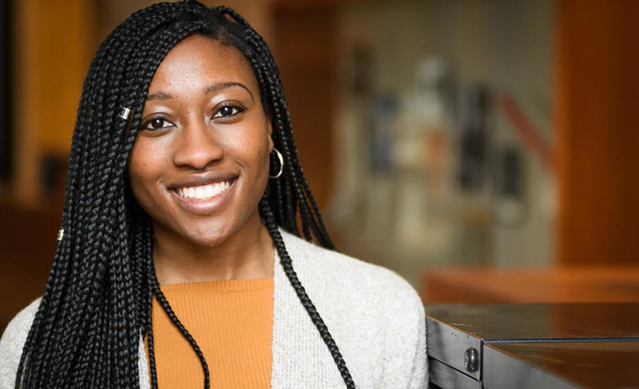 Courtney Thomas embraces learning and the law