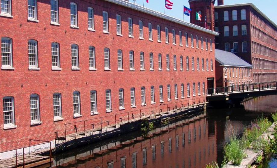 Photo of a mill in Lowell