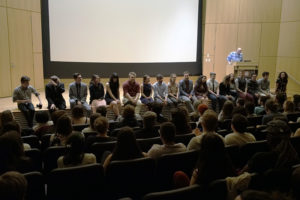 presentation with audience