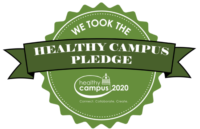 healthycampus pledge logo