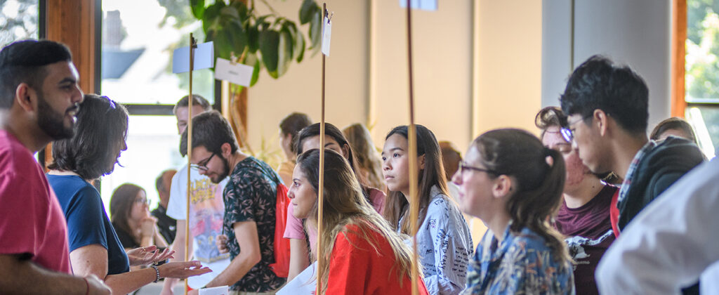 clark students at student employment fair