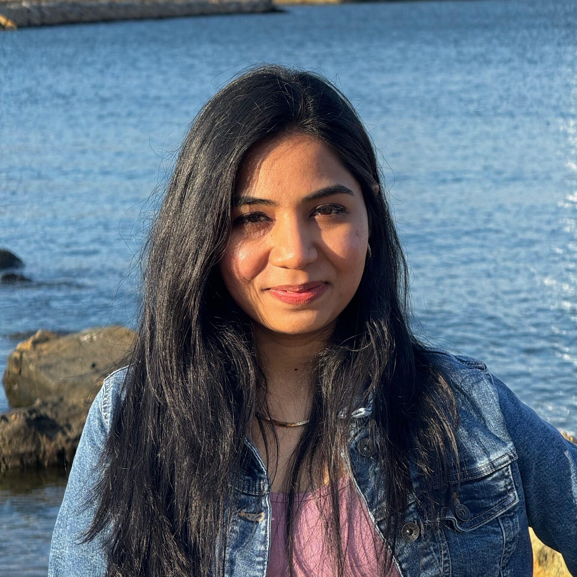 rohini in front of water
