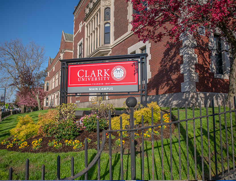 Clark University Sign