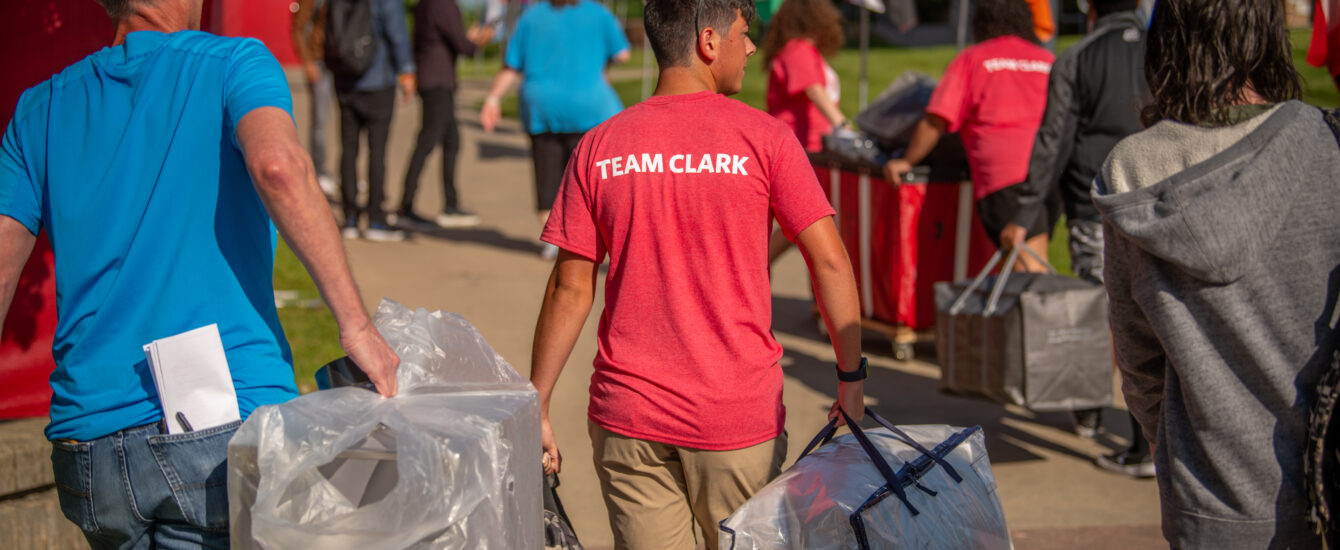 a photo of families moving in