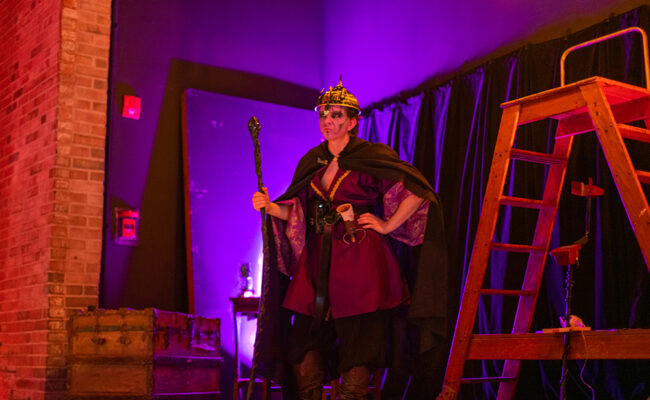 student dressed in dress rehearsal gear