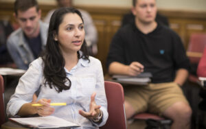 graduate student in class
