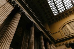 Interior of a court building, Chicago