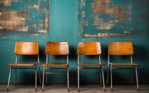 chairs lined up