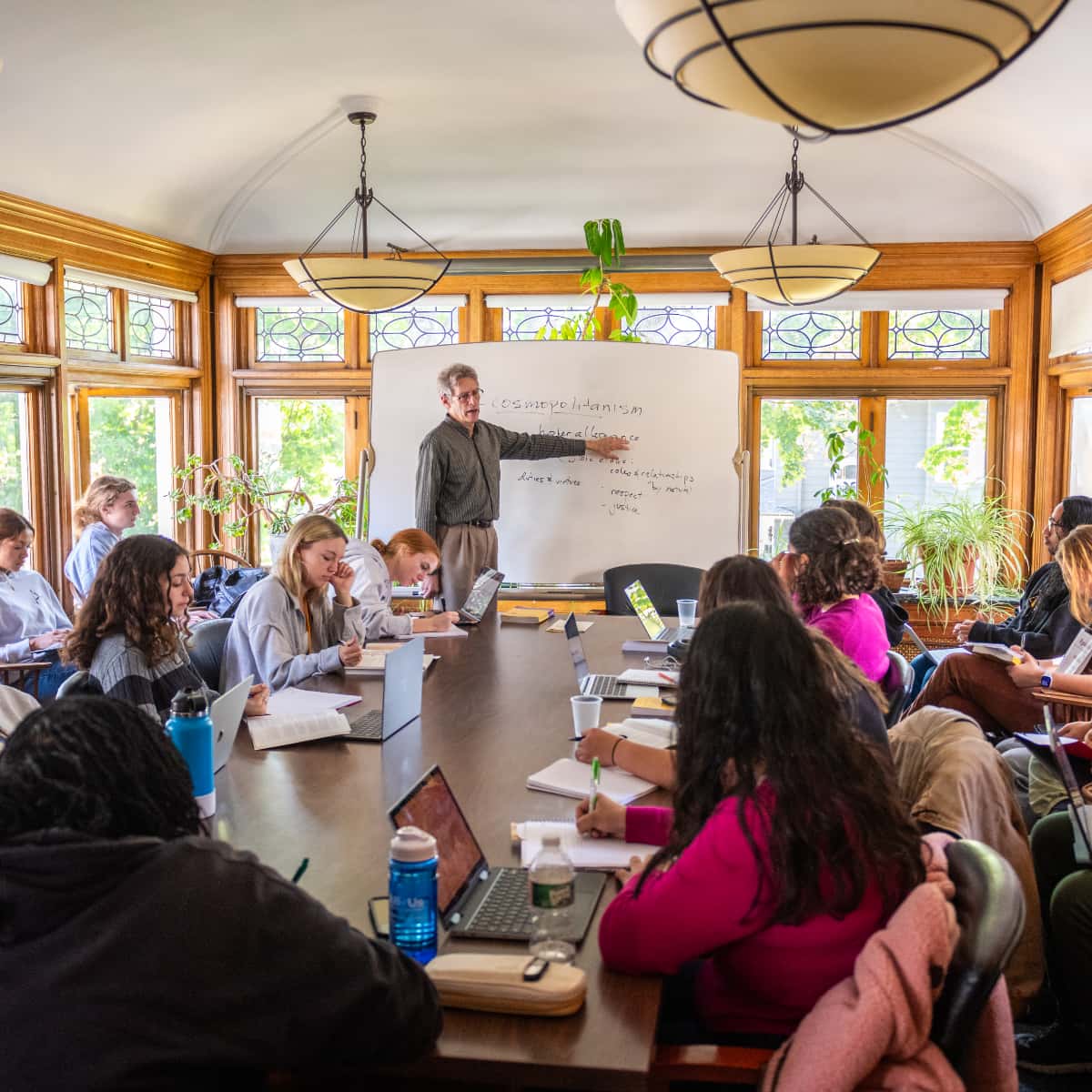 students in the classroom for "The Good Life"