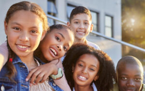 Smiling students
