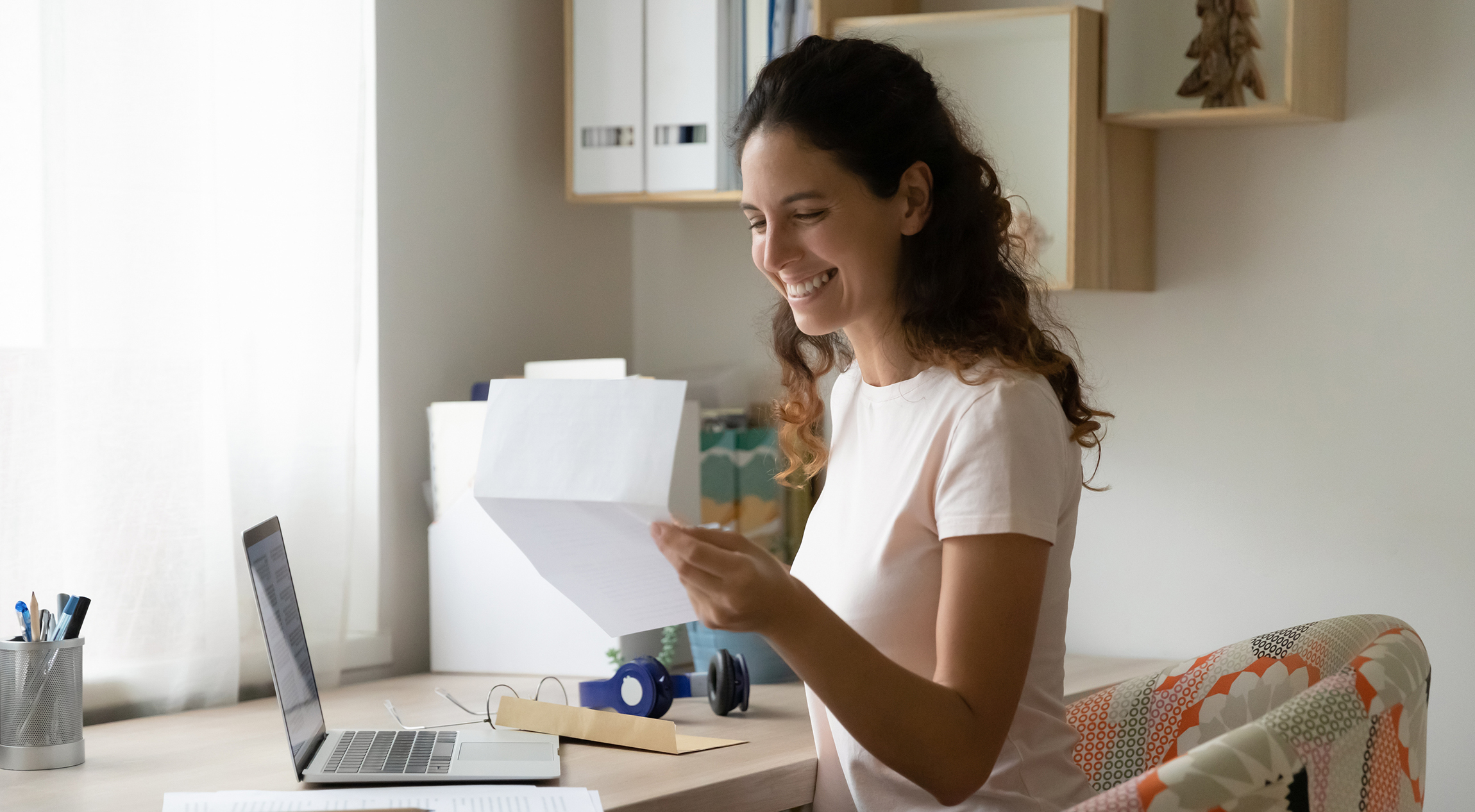 woman received scholarship letter