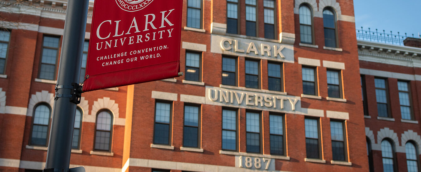 clark banner in front of jonas clark