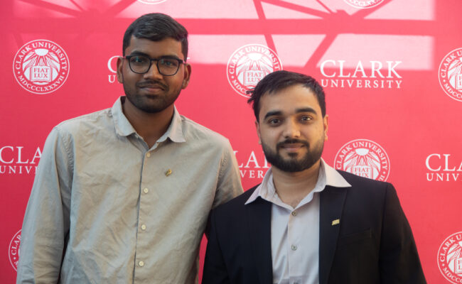 graduate student receiving award