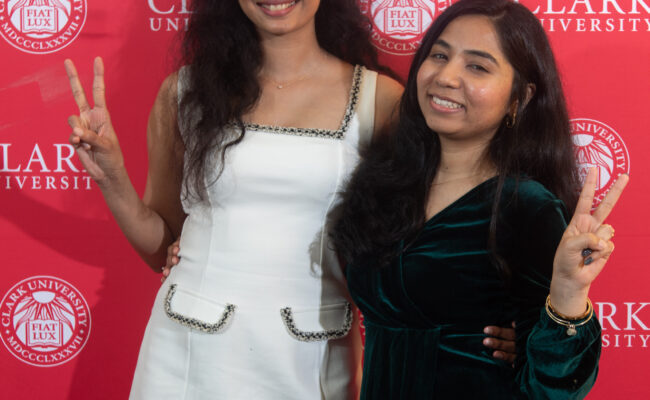 graduate student receiving award