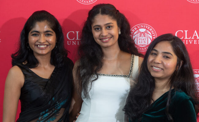 graduate student receiving award