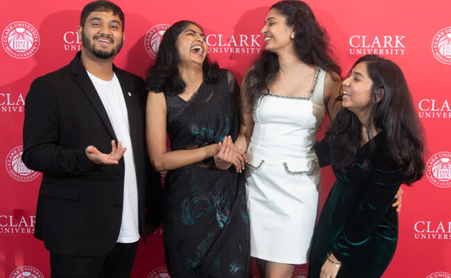 graduate student receiving award