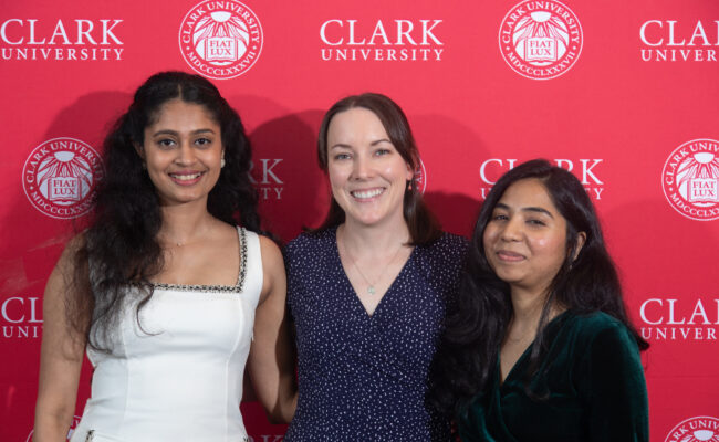 graduate student receiving award