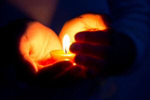 Candle burning