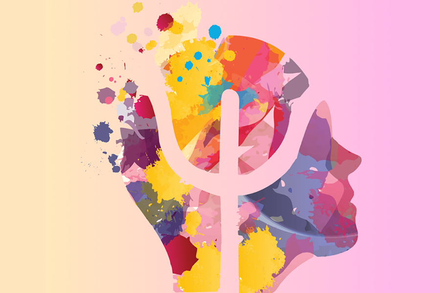 Psychology Camp - illustration of brain