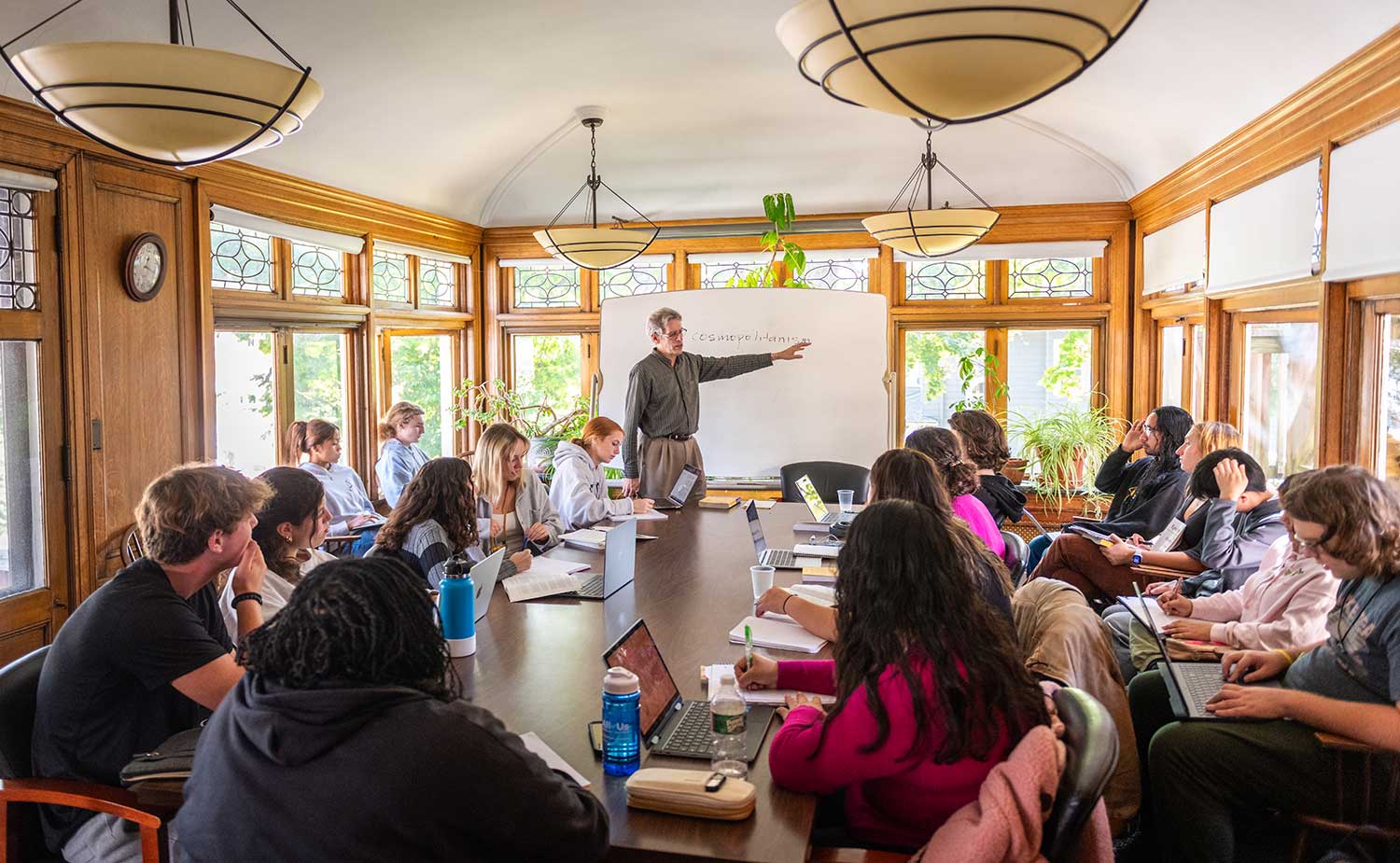 Philosophy Professor Wes Demarco’s teaches The Good Life, a First-Year Intensive course