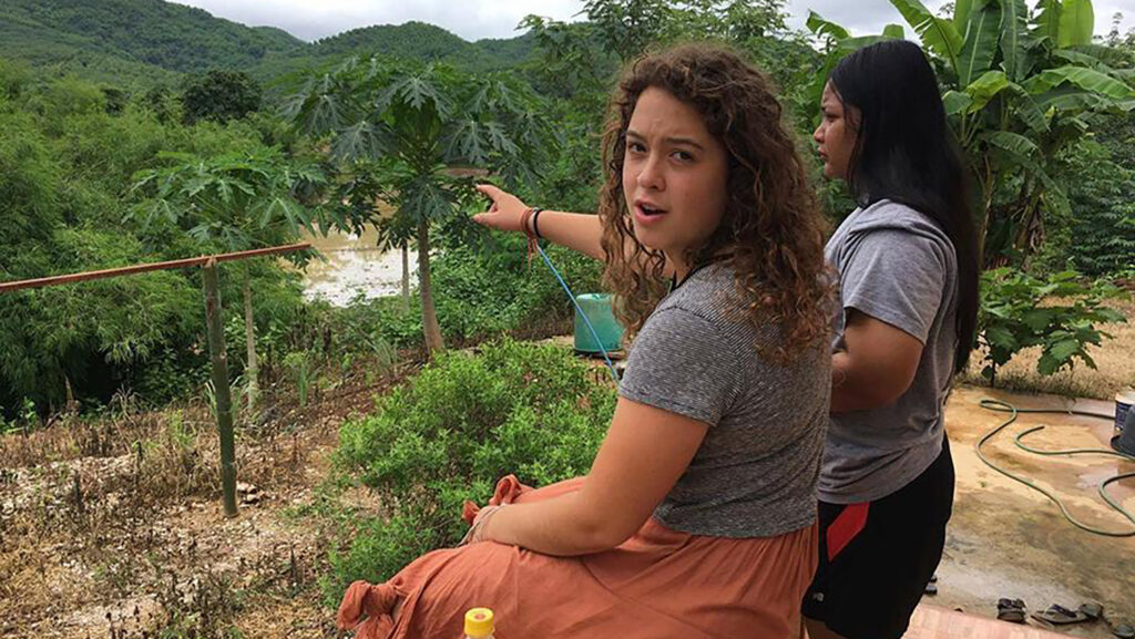 Molly Gurney during a study abroad experience in Thailand.