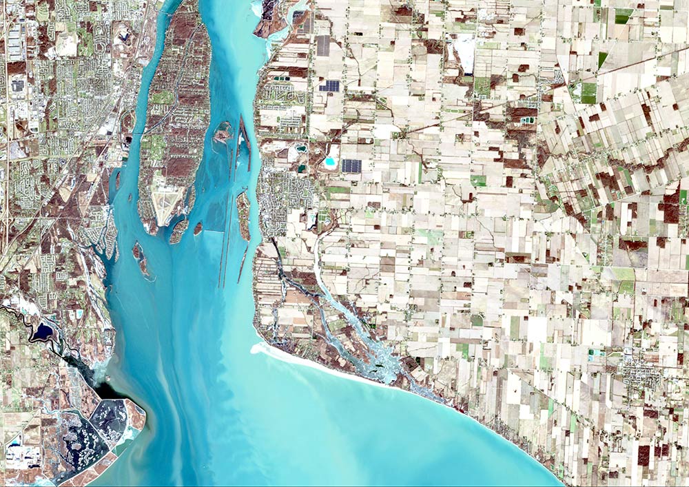 GIS image of an urban environment