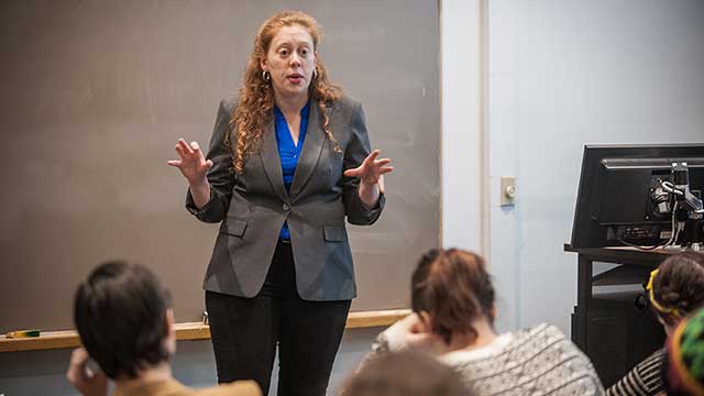 Professor Ora Szekely teaches the First-Year Intensive course, Comic Books and Politics.