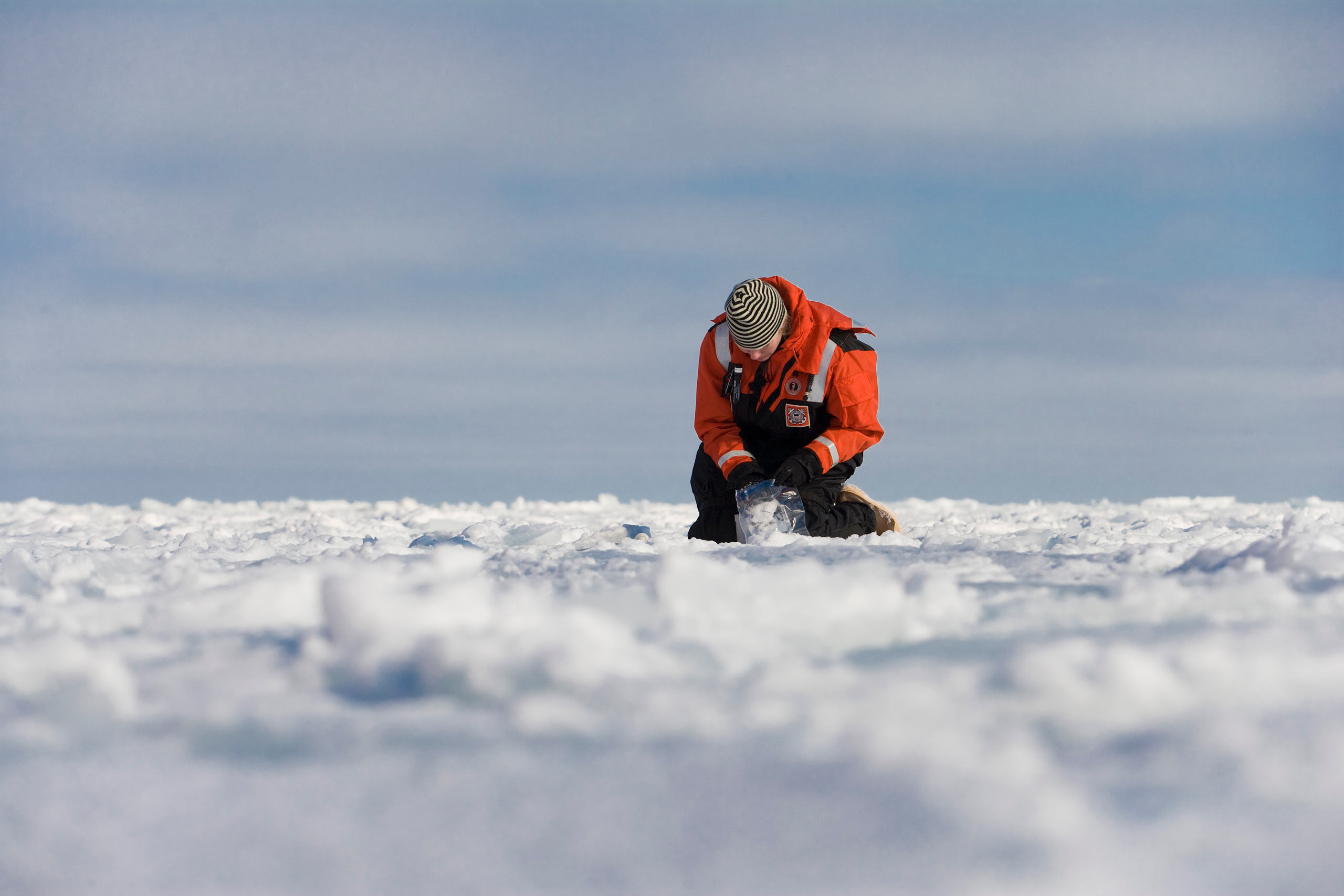 Professor Karen Frey conducts climate research on an expedition to the Arctic