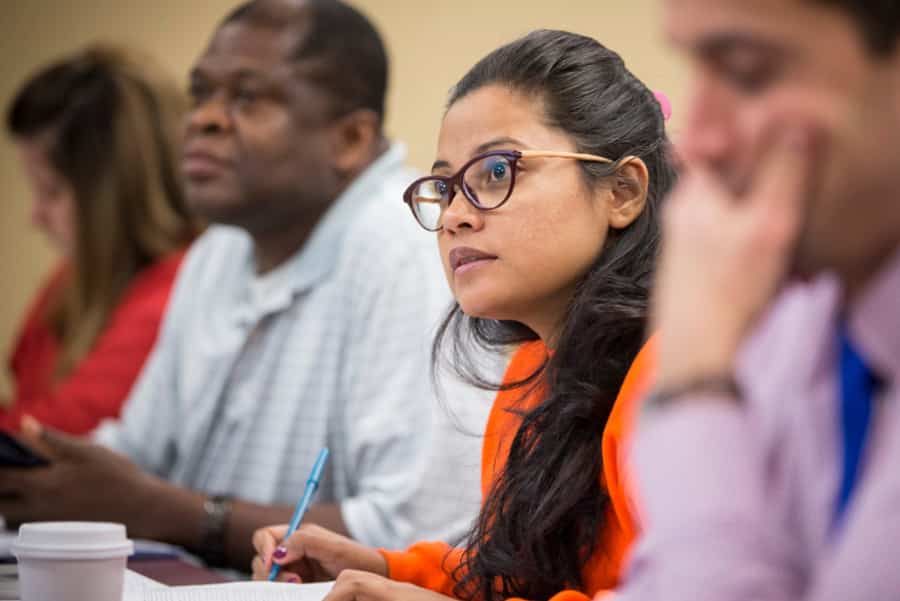 Students take courses to complete their degrees