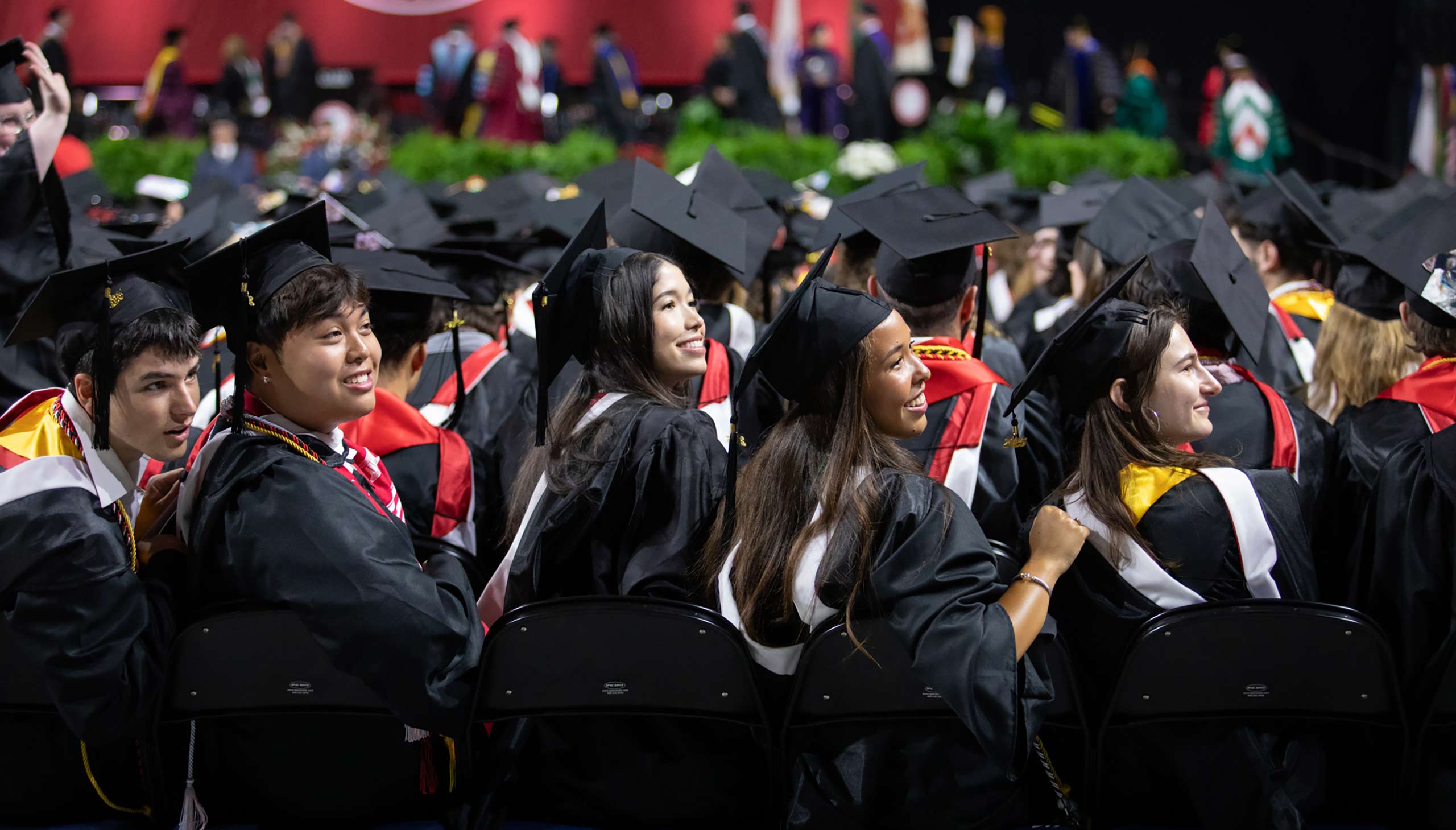 Class of 2025 students seated at graduation